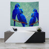 Hyacinth Macaw Parrot Print Tapestry