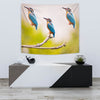 Kingfisher Bird Print Tapestry