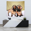 Dachshund Dog Print Tapestry