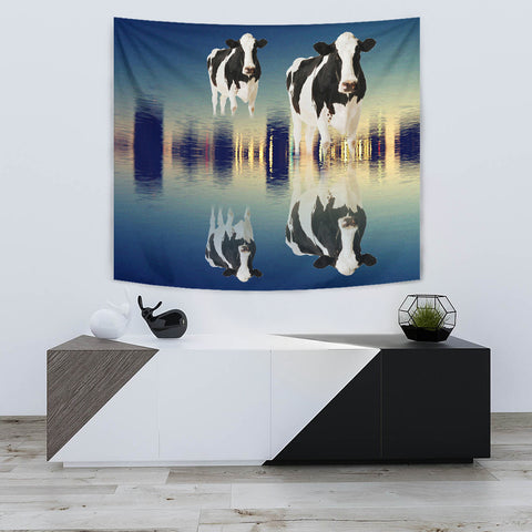 Girolando cattle (Cow) Print Tapestry