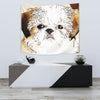 Cute Shih Tzu Dog Print Tapestry