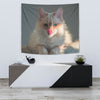 Cute Birman Cat Print Tapestry