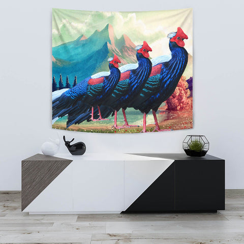 Hoogerwer Pheasant Bird Print Tapestry