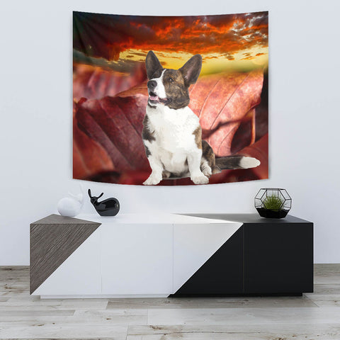 Cardigan Welsh Corgi Print Tapestry