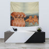 Vizsla Dogs Print Tapestry