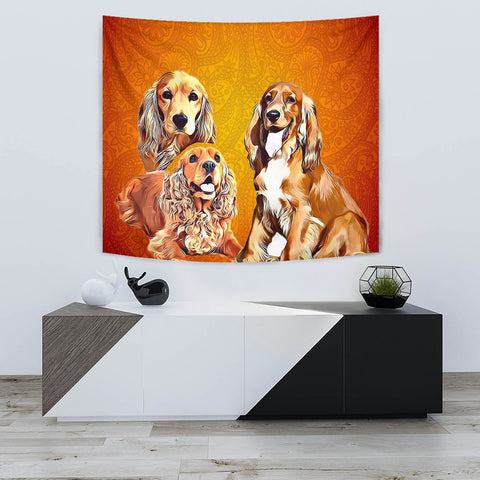 Cocker Spaniel Print Tapestry