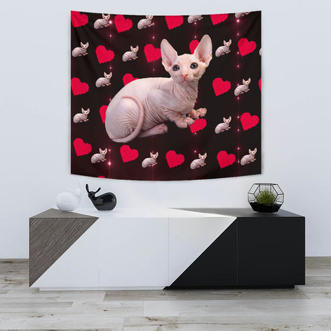 Sphynx Cat Print Tapestry