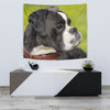 Boxer Dog Dotted Art Print Tapestry