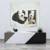 Cute Old English Sheepdog Print Tapestry