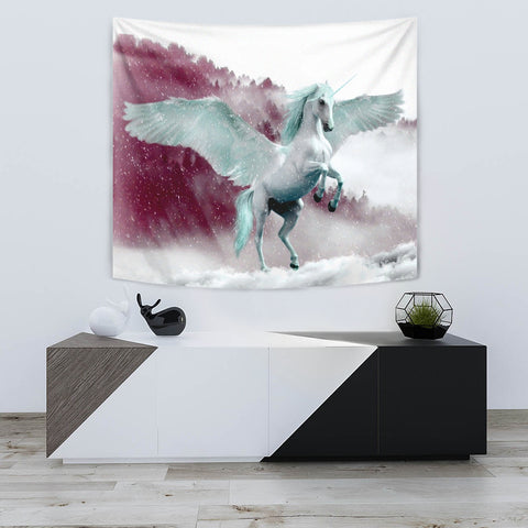 Flying Unicorn Print Tapestry