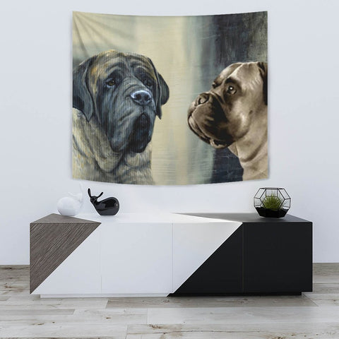 Amazing English Mastiff Print Tapestry