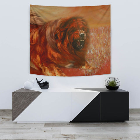 Amazing Tibetan Mastiff Dog Print Tapestry