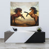 Wild Horse Painting Print Tapestry