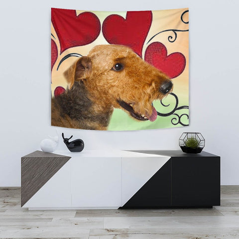 Airedale Terrier Print Tapestry