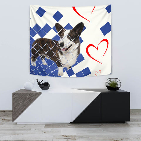 Amazing Cardigan Welsh Corgi Print Tapestry