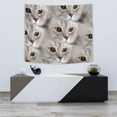 Scottish Fold Cat Print Tapestry