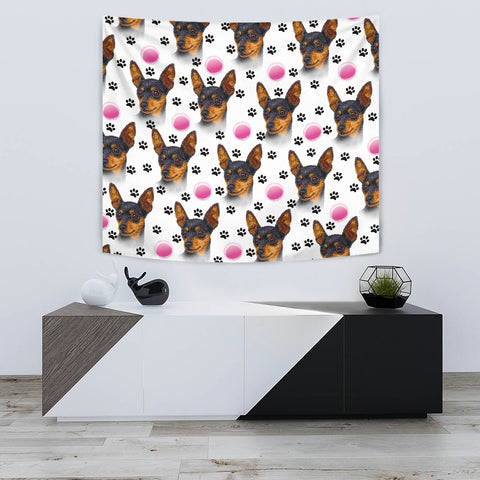 Miniature Pinscher Print Tapestry