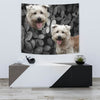Glen Of Imaal Terrier On Black Print Tapestry