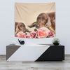 Cute Irish Setter Dog Print Tapestry