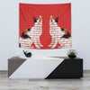 Japanese Bobtail Cat Print Tapestry