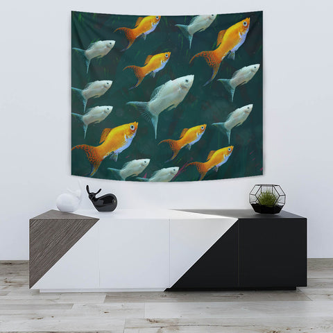 Amazing Mollie Fish Print Tapestry