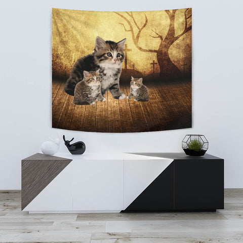 Siberian Cat Print Tapestry