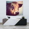 Cattle Cow Vector Art Print Tapestry