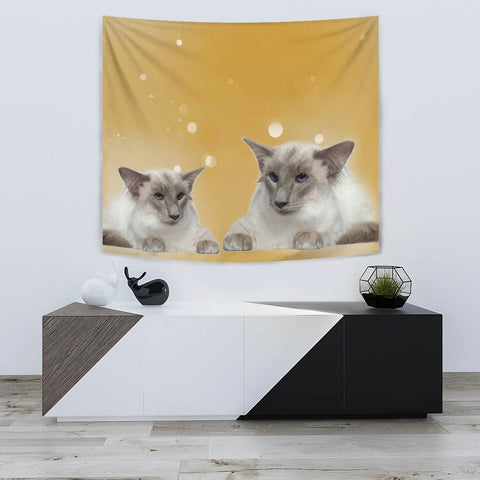 Balinese cat Print Tapestry