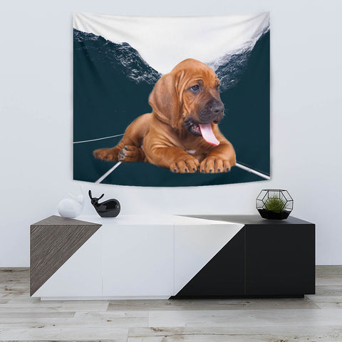 Bloodhound Dog Print Tapestry