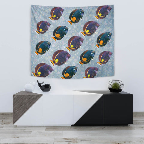 Acanthurus Achilles Fish Print Tapestry