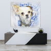 Chihuahua Dog Watercolor Art Print Tapestry