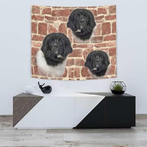 Newfoundland Dog Print Tapestry