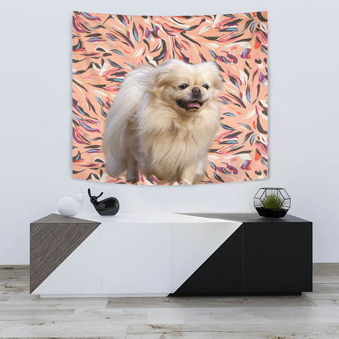 Pekingese Dog Print Tapestry