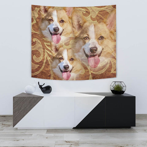 Amazing Pembroke Welsh Corgi Print Tapestry