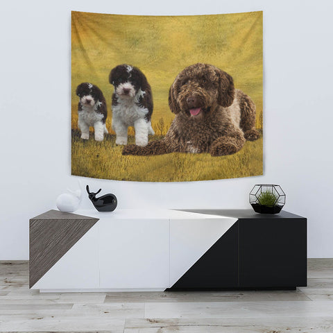 Spanish Water Dog Print Tapestry