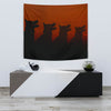 Amazing German Shepherd Dog Shadow Print Tapestry