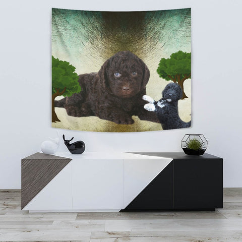 Barbet Dog Print Tapestry