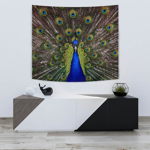 Amazing Peacock Bird Print Tapestry