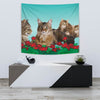 Amazing Maine Coon Cat Print Tapestry