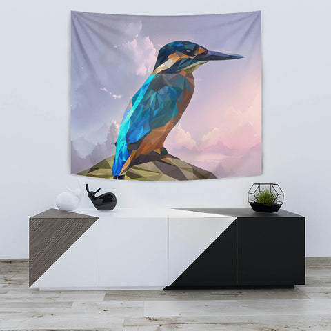 HummingBird Vector Art Print Tapestry