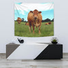 Angus cattle (Cow) Print Tapestry