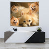 Cute Pomeranian Print Tapestry