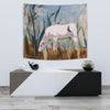 Chianina Cattle (Cow) Print Tapestry