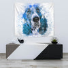 Basset Hound Dog Color Art Print Tapestry