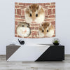 Roborovski Hamster On Wall Print Tapestry