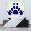 Dog Paws Print Tapestry