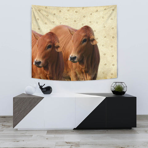 Boran cattle (Cow) Print Tapestry