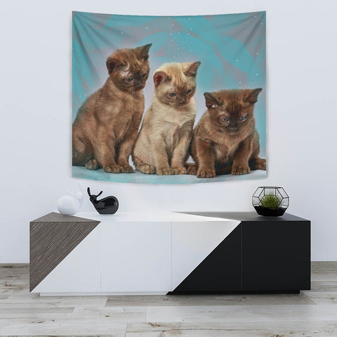 Lovely Burmese Cat Print Tapestry