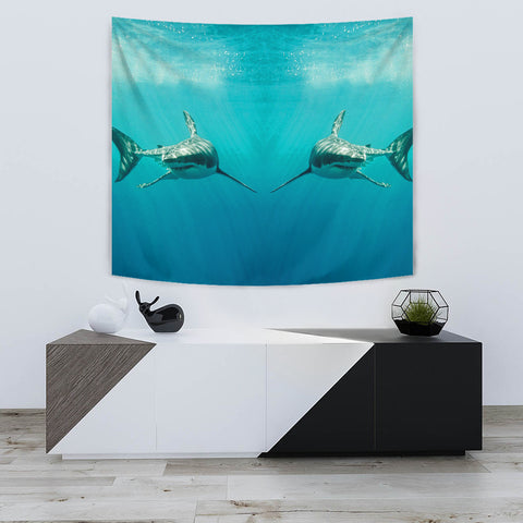 Shark Fish Print Tapestry