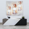 Shetland Sheepdog Watercolor Art Print Tapestry